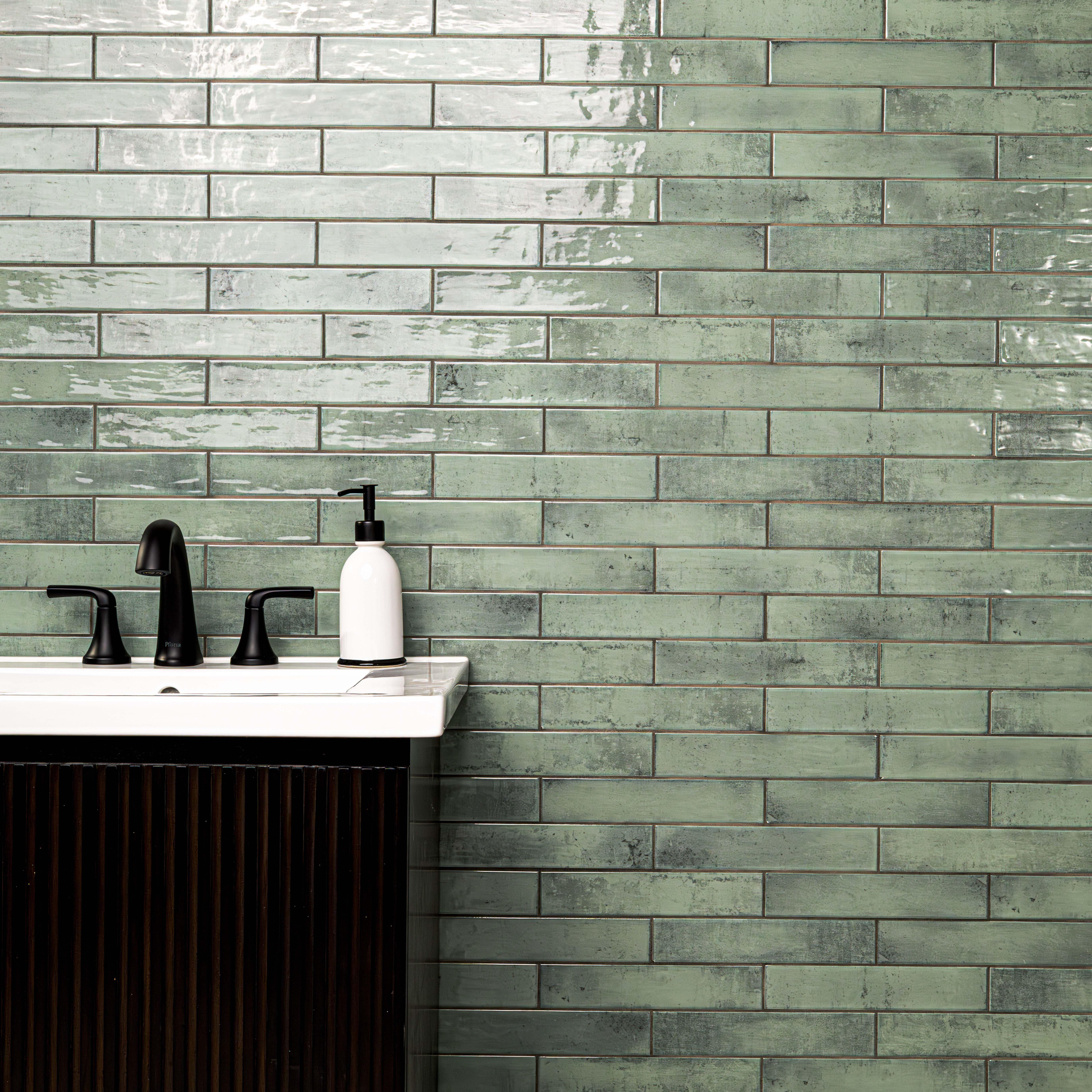 tete様 Ackland Zarah 2 in. x 10 in. Glossy Ceramic Subway Wall Tile